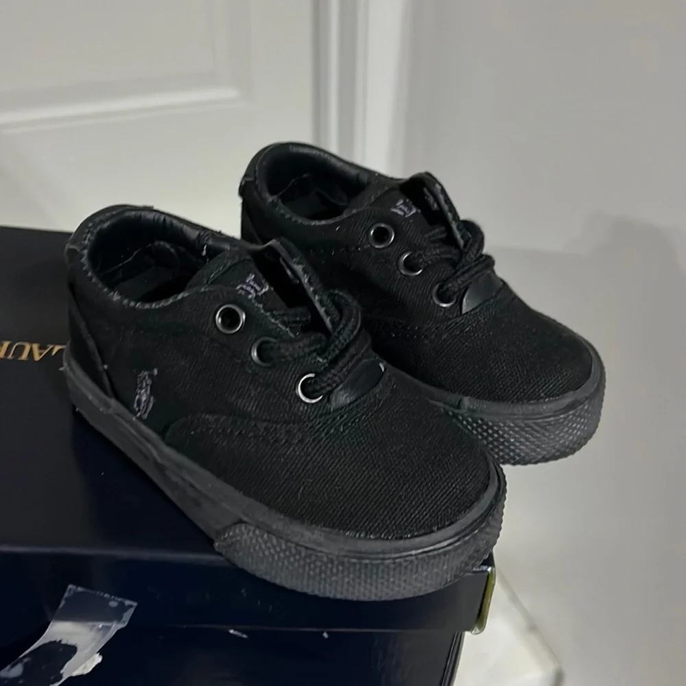 Polo Ralph Lauren Vaughn canvas boat Shoes Sneakers new Boys Toddlers Size 4